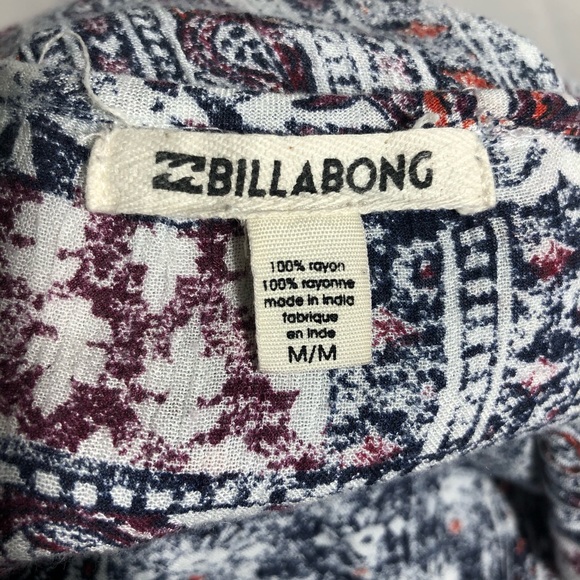 Billabong Peasant Boho Dress or Top Sz M 31” L - Picture 3 of 4